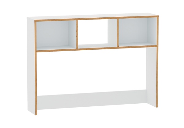 Надстройка на стол Вуди 13.161 белый премиум / дуб крафт золотой