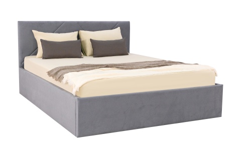 Кровать Лима серо-голубая