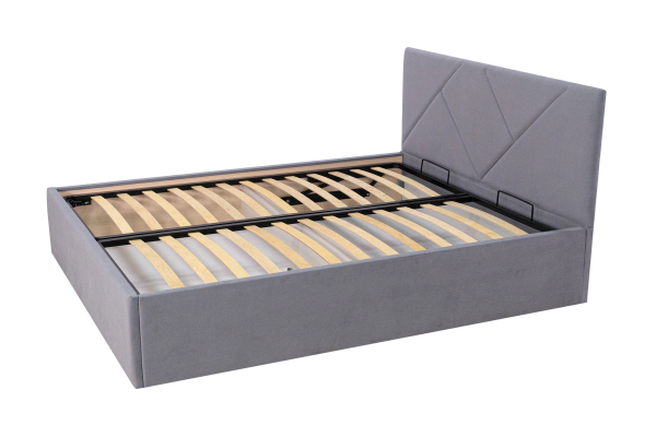 Кровать Лима серо-голубая